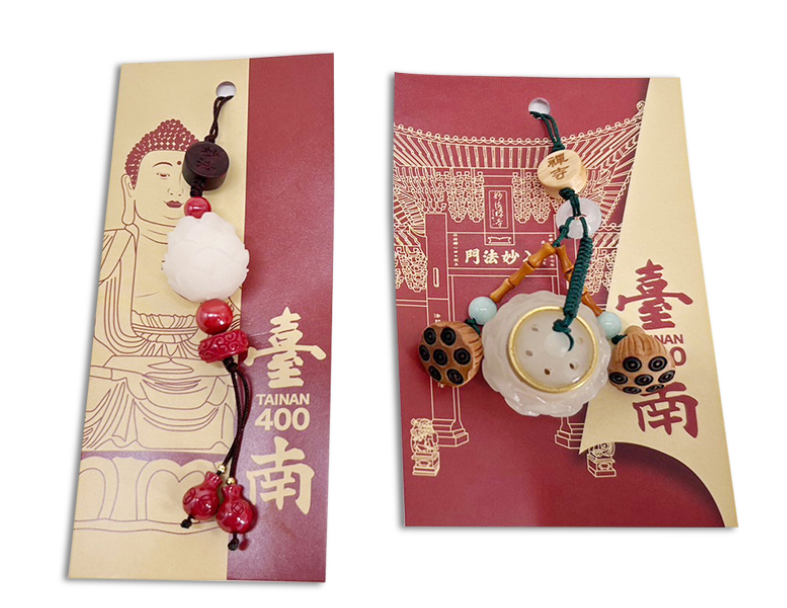 新營妙法禪寺-菩提子硃砂吊飾 3